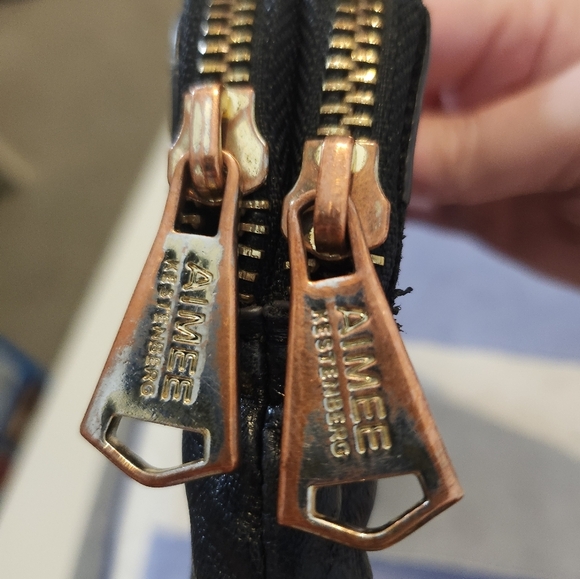 Amy Kestenberg GALA Clutch With 2 Compartments And Credit Card Slots. HAS FLAWS. - Picture 13 of 14